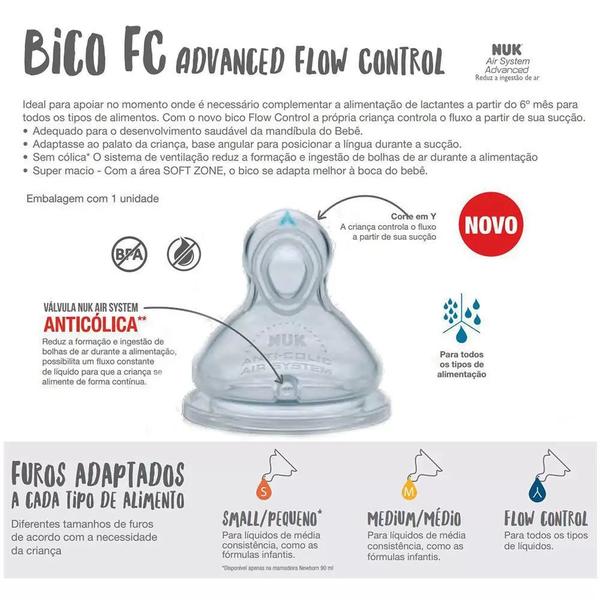 Imagem de BICO MAMADEIRA NUK FIRST CHOICE ADVANCED + 6M First Control