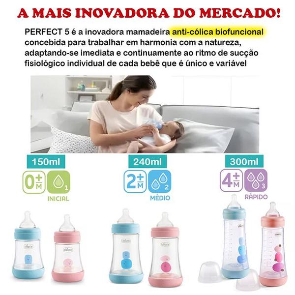 Imagem de Bico Mamadeira Physio Perfect 5 Com 2 Unidades Chicco