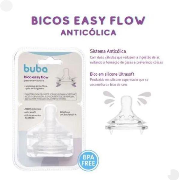 Imagem de Bico para Mamadeira Easy Flow Anticólica - Buba