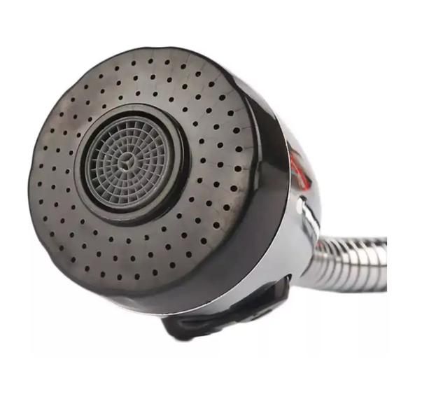 Bico Torneira Extensor Cromado Adaptador Flexível Pias - mk Imagem de Bico Torneira Extensor Cromado Adaptador Flexível Pias