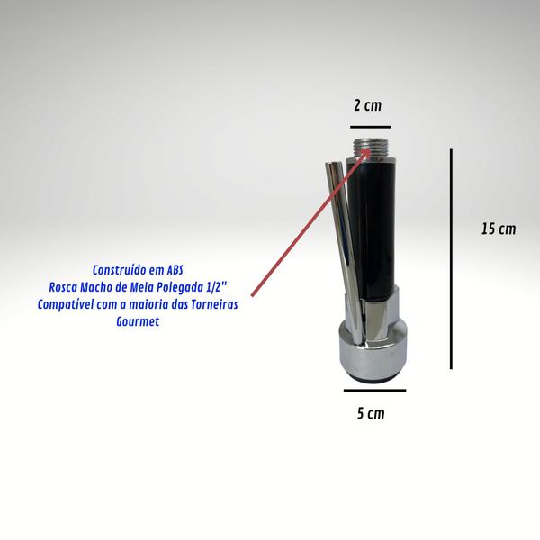 Imagem de Bico Torneira Gourmet Monocomando Chuveirinho Pulverizado