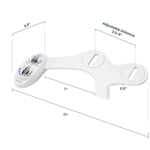 Imagem de Bidê LUXE Bidet Neo 185 (Elite) - Não Elétrico, Bocal Duplo Autolimpante, Ajuste de Pressão