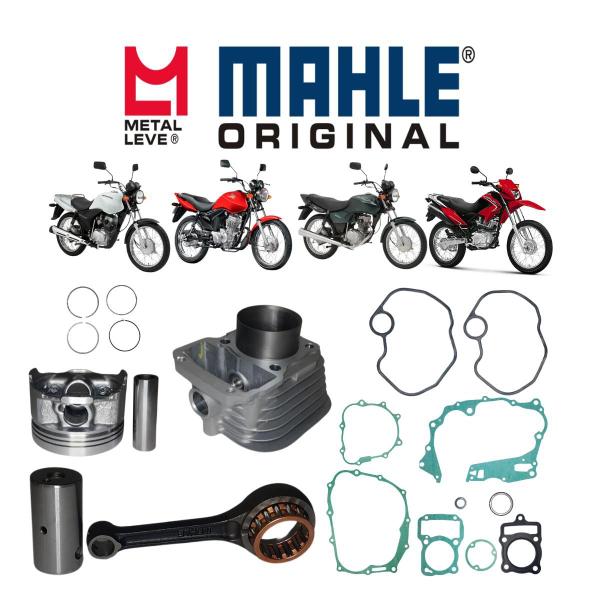 Imagem de Biela+Kit Cilindro Completo Mahle Metal Leve Cg Cargo 125 2002 A 2005