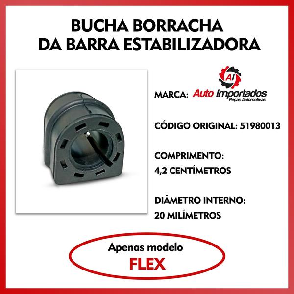 Imagem de Bieletas Bucha Dianteira Renegade Flex 18 Blindado