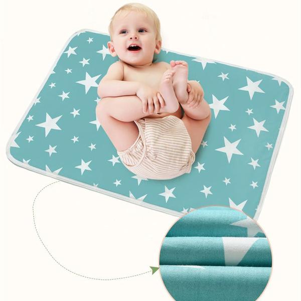 Imagem de Big Baby Changing Mat Adult Pad Impermeável para meninos Meninas Recém-Nascidos Crianças Fraldas Cama De urina Tampa portátil reutilizável Mudando Pads & Capas