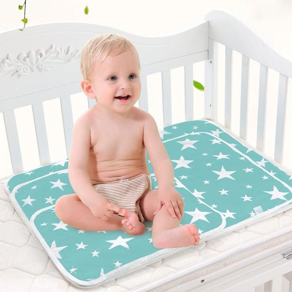 Imagem de Big Baby Changing Mat Adult Pad Impermeável para meninos Meninas Recém-Nascidos Crianças Fraldas Cama De urina Tampa portátil reutilizável Mudando Pads & Capas