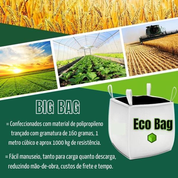 Imagem de Big Bag Saco 90X90X120 Cm 1000Kg Resistente Reforçado 1M C1