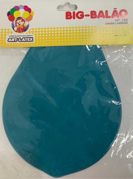 Imagem de BIG BALAO  (FAT BALL) - AZUL TURQUESA - ART-LATEX  Nº 250 - 1 unidade