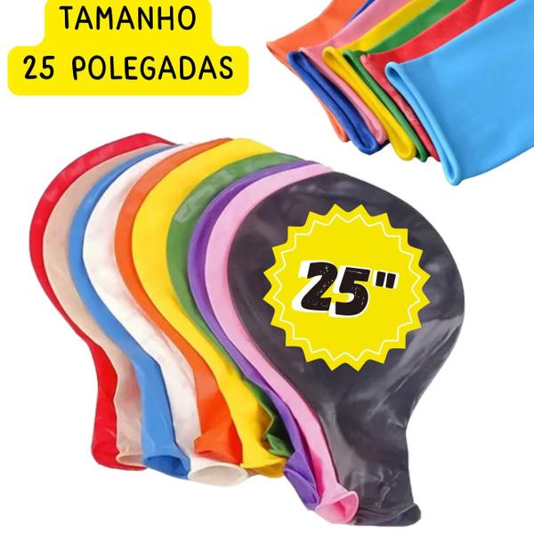 Imagem de Big Balão Liso Tam. 250, Balão Big 1UN, Balão Bexiga Big Gigante Várias Cores