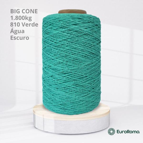 Imagem de Big Cone Barbante EuroRoma Verde Água Escuro 810 N.6 4/6 com 1.800kg