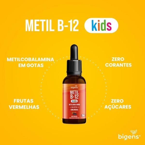 Imagem de Bigens kit 2x vitamina d3k2 mk7 kids frutas vermelhas 20ml