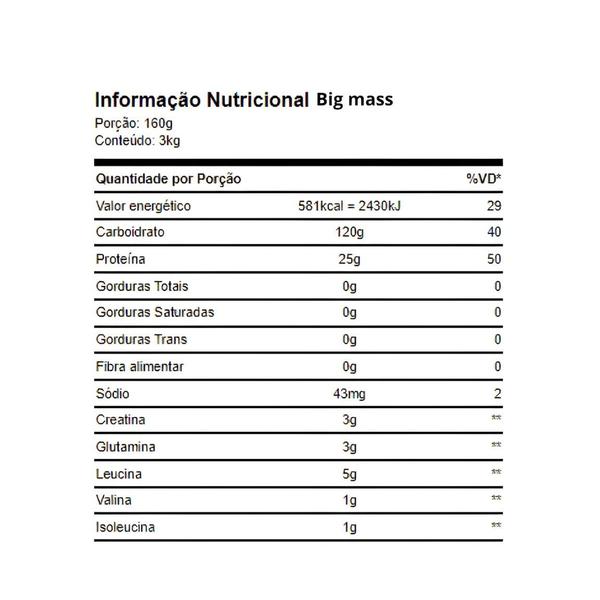 Imagem de BIGMASS 3000g GROWTH SUPPLEMENTS