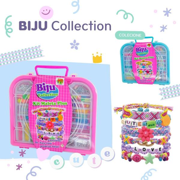 Imagem de Biju Collection Kit Maleta Plus Rosa Infantil DM Toys