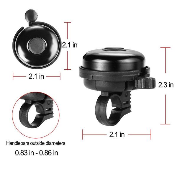 Bike Bell Acmor Classic Aluminium Loud Clear Sound Adultos e Crianças - Accmor Imagem de Bike Bell Acmor Classic Aluminium Loud Clear Sound Adultos e Crianças