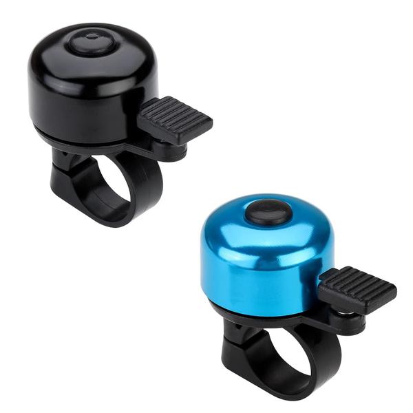 Bike Bell Paliston Crisp Sound para adultos e crianças em preto e azul Imagem de Bike Bell Paliston Crisp Sound para adultos e crianças em preto e azul