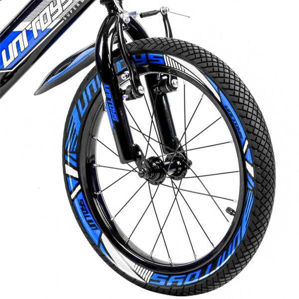 Imagem de Bike Pro Aventura Azul Freio V-brake Bicicleta Aro 16 Suspensão Com Rodinhas - Unitoys