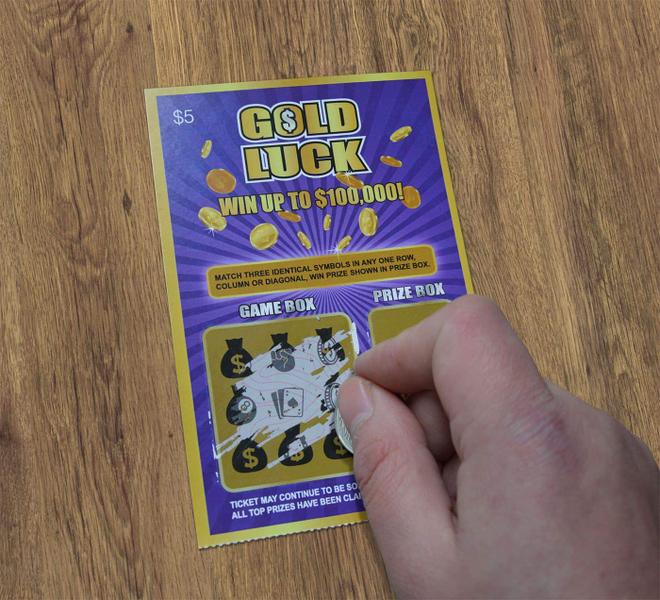 Imagem de Bilhetes de loteria para raspar WINGKIND Gold Luck Pregnancy