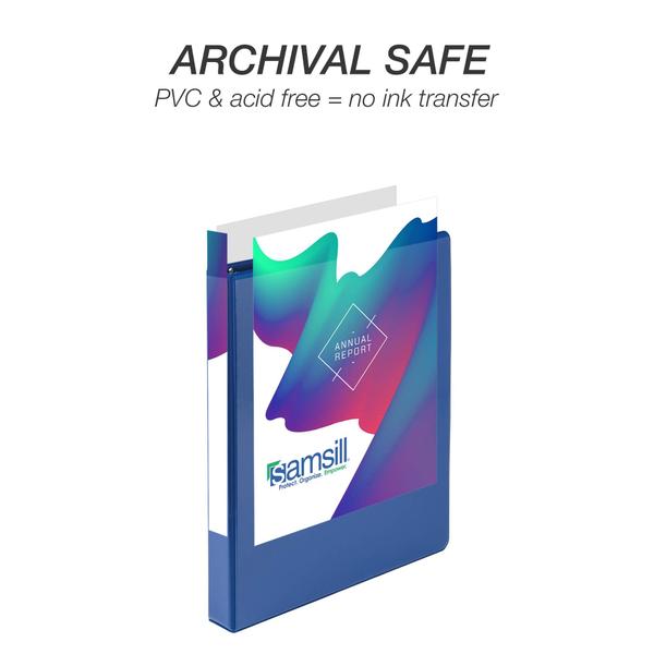 Binder Samsill Durable D Ring de 1 polegada azul, pacote com 4 Imagem de Binder Samsill Durable D Ring de 1 polegada azul, pacote com 4