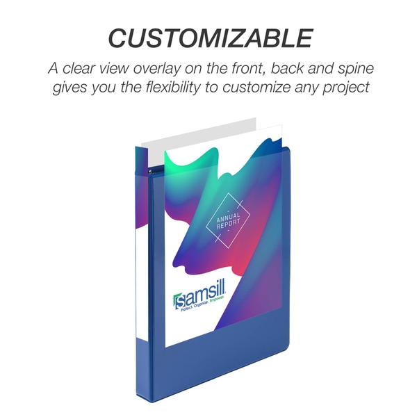 Binder Samsill Durable D Ring de 1 polegada azul, pacote com 4 Imagem de Binder Samsill Durable D Ring de 1 polegada azul, pacote com 4