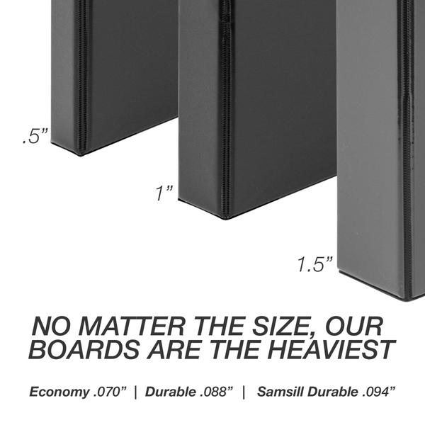 Binder Samsill Durable D Ring de 1 polegada, pacote com 4 unidades, preto Imagem de Binder Samsill Durable D Ring de 1 polegada, pacote com 4 unidades, preto