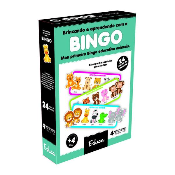 Imagem de Bingo Dos Bichos Brinquedo Educativo E Pedagógico