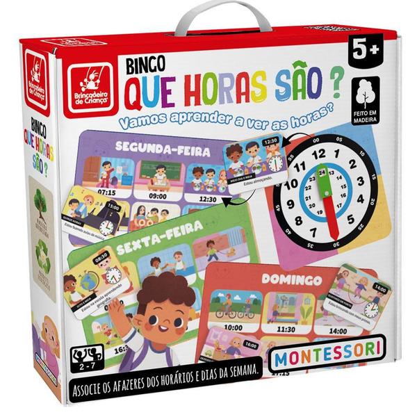 Imagem de Bingo Que Horas São Montessori