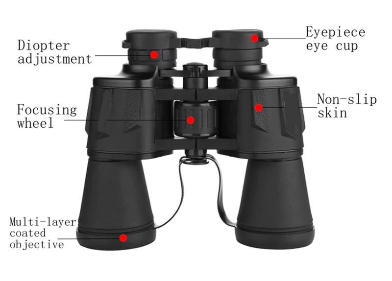 Imagem de Binóculo Astronômico Para Longo Alcance Diurno e Noturno Com Zoom 20x Lelong 2052