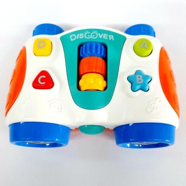 Imagem de Binóculo Musical Som E Luzes  Brinquedo Infantil Bebê 18 meses + Bbr Toys