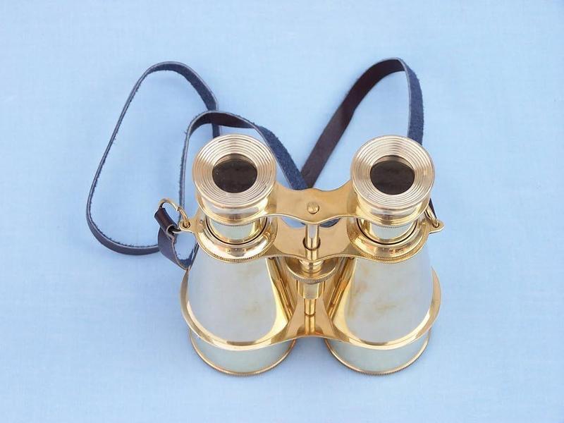 Imagem de Binóculos Hampton Nautical Captain's Solid Brass 10x