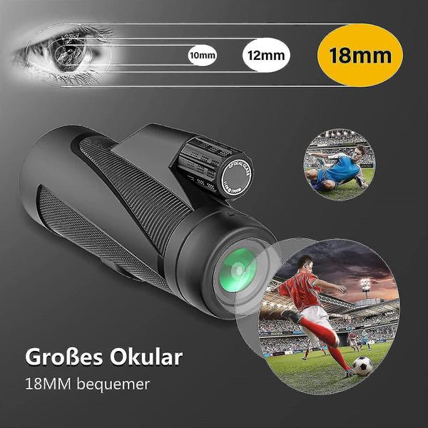 Imagem de Binóculos monocular 12x42 hd monocular com suporte de telefone celular portátil tripé pulseira