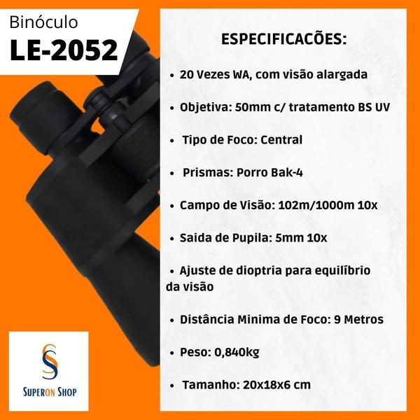 Imagem de Binoculos Profissional Diurno/Noturno Le-2052 Lelong