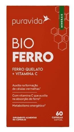 Imagem de Bio Ferro (Ferro Quelato + Vit C) 60caps - Pura Vida