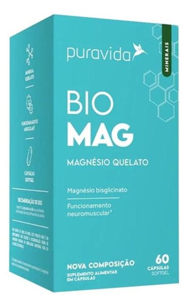 Imagem de Bio Mag- Magnésio Quelato- 60 Softgel- Pura Vida