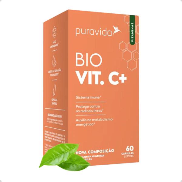 Imagem de Bio Vit C+ Vitamina C Nova Formulação 60 Cápsulas Pura Vida