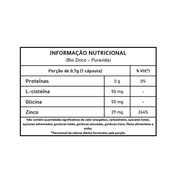 Imagem de Bio Zinco - Puravida 30 Cápsulas