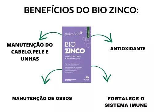 Imagem de Bio Zinco Quelato + Aminoacidos L-cisteina, Glicina 30 Caps