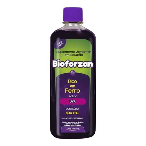 Imagem de Bioforzan 400ml Suplemento Sabor Uva Arte Nativa Kit c/ 3un