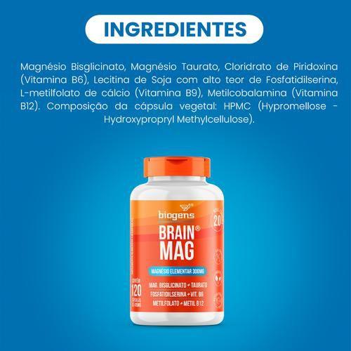 Imagem de Biogens kit 2x brain mag 2.0 120 caps 