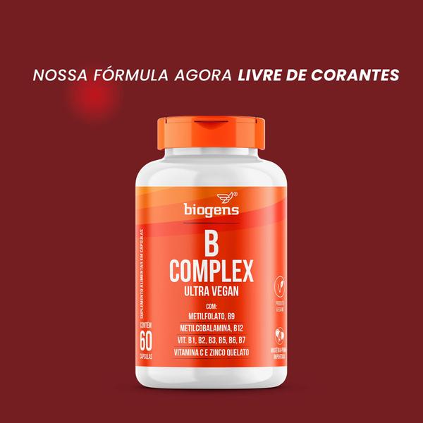 Imagem de Biogens kit 2x complexo b vitamina b complex  60 caps