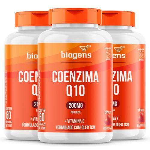 Imagem de Biogens kit 3x coenzima q10 200mg + vitamina e 60 caps