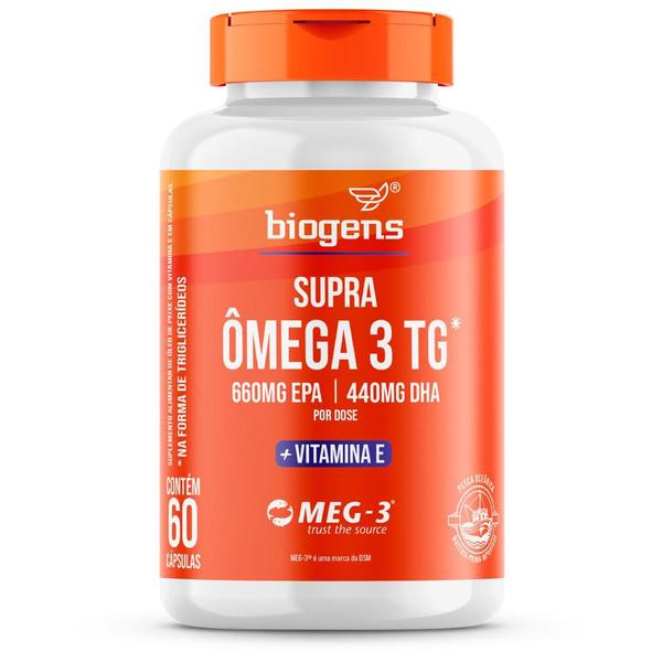 Imagem de Biogens supra ômega 3 tg epa 660mg dha 440mg vit e 60 caps