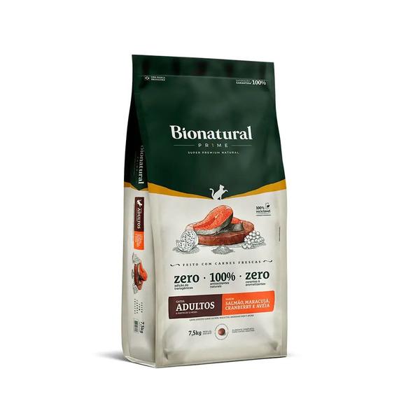 Imagem de Bionatural Prime Gato Adulto Salmão Super Premium Natural 7,5Kg