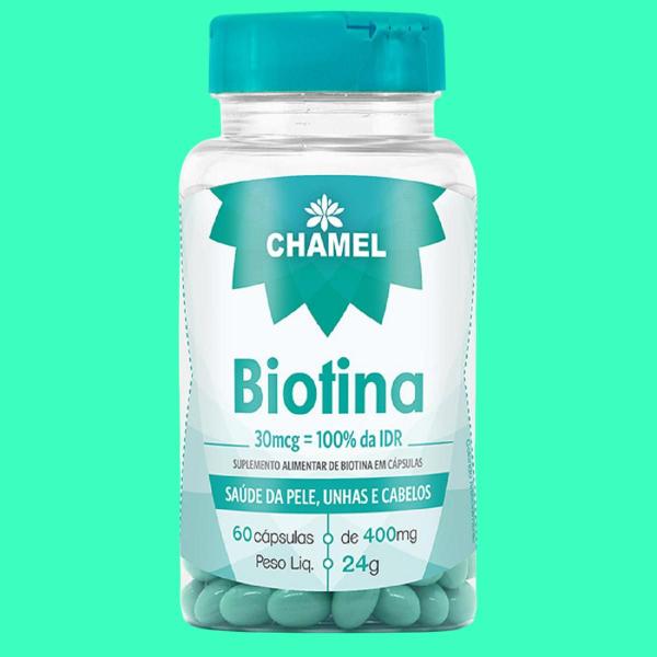 Imagem de Biotina 30mcg 60 Cápsulas De 400mg  - Chamel