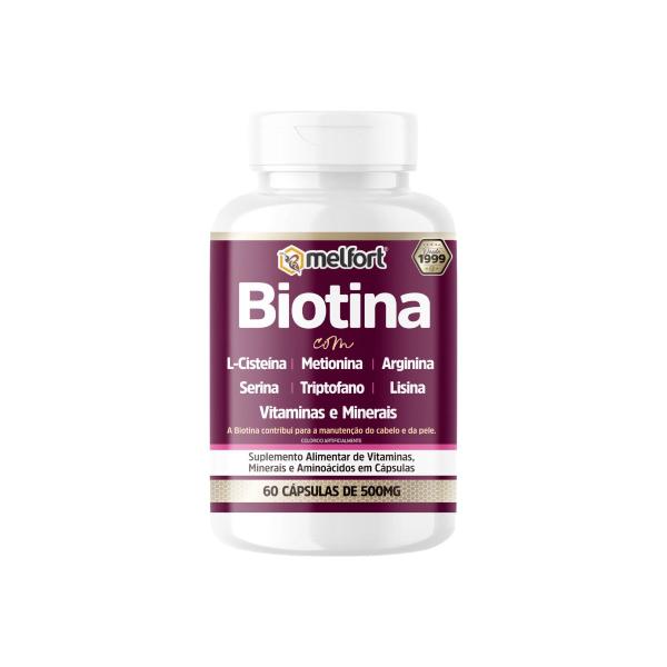 Imagem de Biotina caps 500mg 60 capsulas b