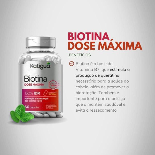 Imagem de Biotina Dose Max 500Mg 60Caps