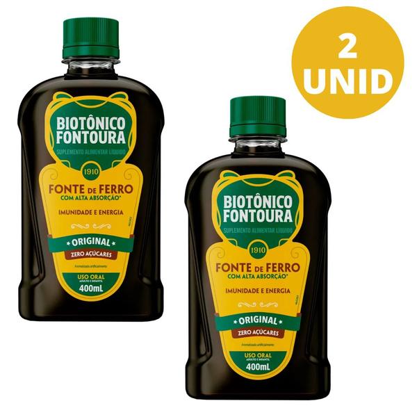 Imagem de Biotonico Fontoura 400ml ( 2 Unidades )