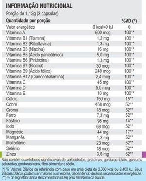 Imagem de Bioviton Suplemento de Vitaminas e Minerais Unilife 60 caps