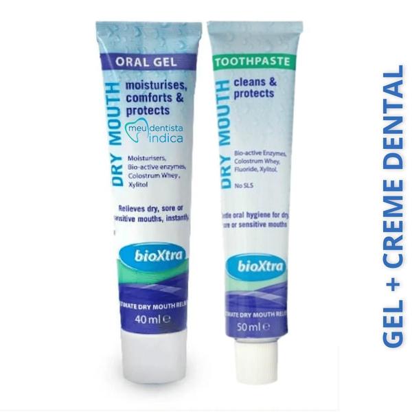 Imagem de Bioxtra  KIT Dry Mouth  Gel Oral 40ml + Creme Dental 50ml