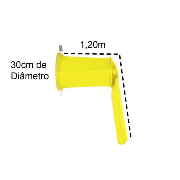 Imagem de Biruta De Vento Windsock 30 Cm Amarelo Aeroind