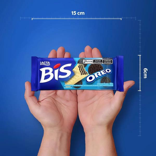 Imagem de Bis Oreo Chocolate Lacta Kit 10 Caixas com 16 unidades